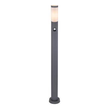 Globo - Venkovní lampa se senzorem 1xE27/15W/230V IP44 110 cm antracit