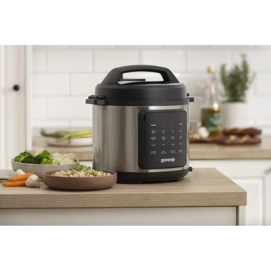 GORENJE GMC6SBK - Multifunkční elektrický hrnec 6 l 8v1 1000W/230V nerez