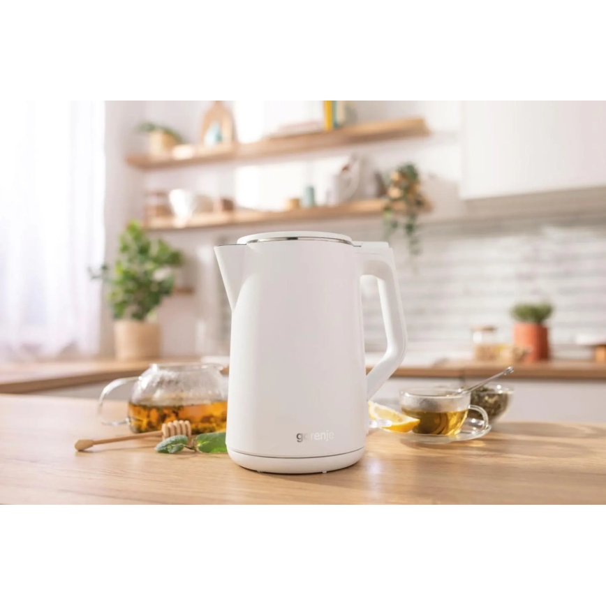 GORENJE K15DWW - Rychlovarná konvice 1,5 l 2200W/230V bílá