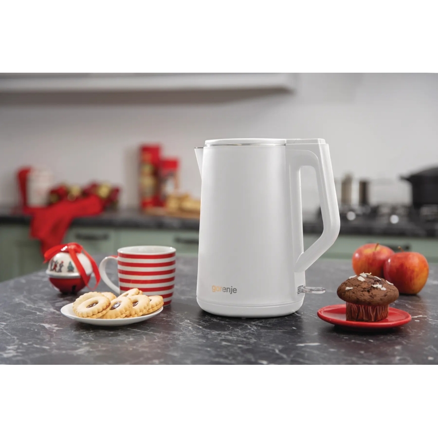 GORENJE K15DWW - Rychlovarná konvice 1,5 l 2200W/230V bílá