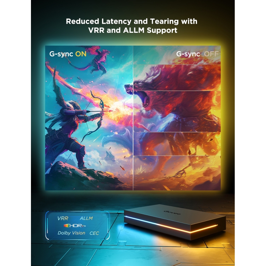 Govee - AI Sync Box Kit 2 Smart sada PC osvětlení 27-34 + LED panely Wi-Fi