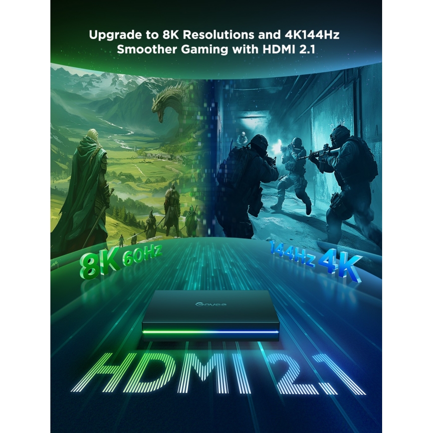 Govee - AI Sync Box Kit 2 Smart sada PC osvětlení 27-34 + LED panely Wi-Fi