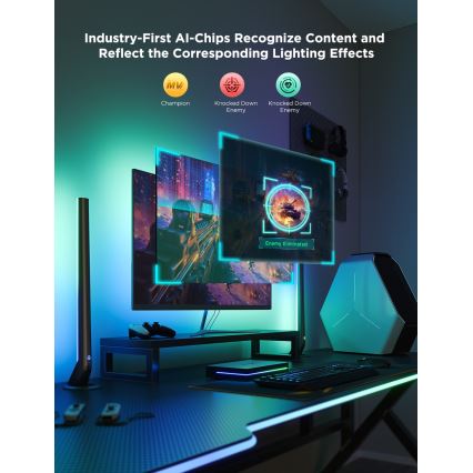 Govee - AI Sync Box Kit 2 Smart sada PC osvětlení 27-34 + LED panely Wi-Fi