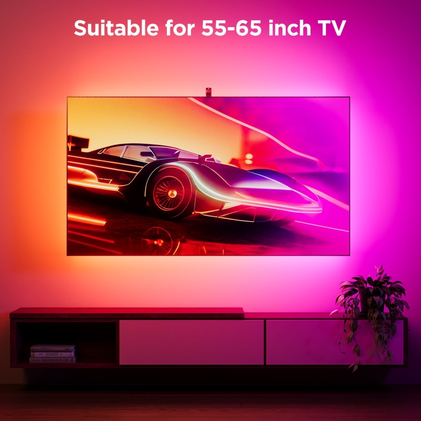 Govee - Backlight 3S Netflix TV 55-65 SMART LED podsvícení RGBICW Wi-Fi + dálkové ovládání