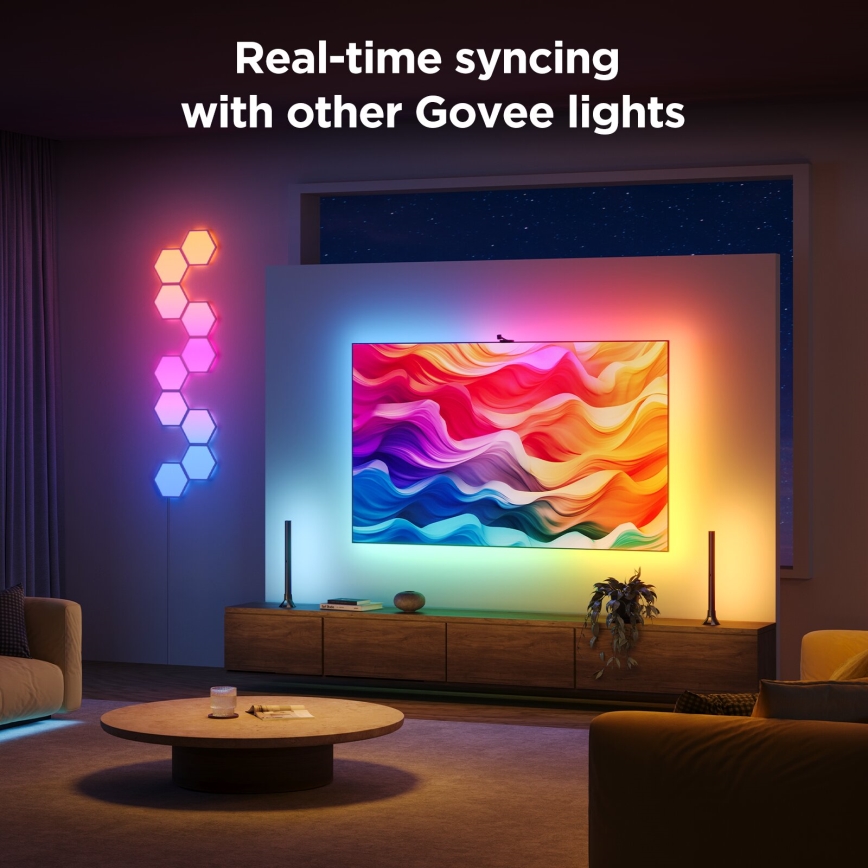Govee - Backlight 3S Netflix TV 55-65 SMART LED podsvícení RGBICW Wi-Fi + dálkové ovládání