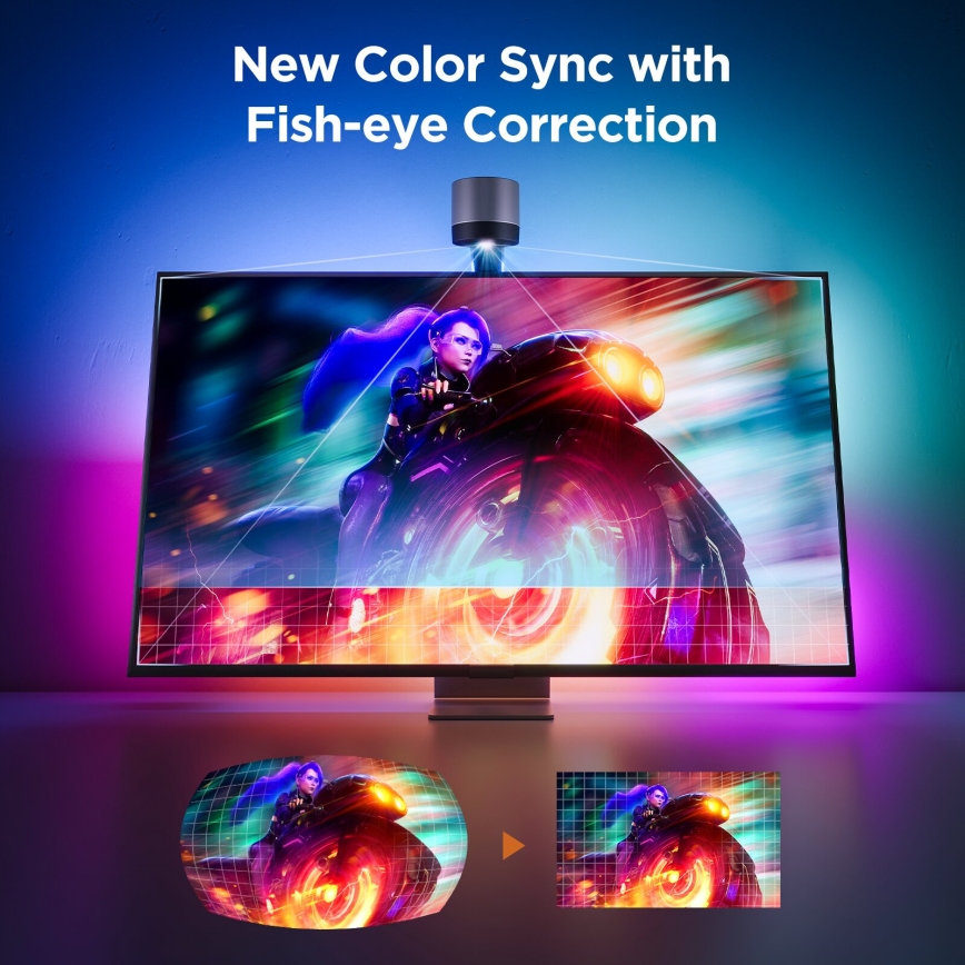 Govee - Backlight 3S Netflix TV 55-65 SMART LED podsvícení RGBICW Wi-Fi + dálkové ovládání