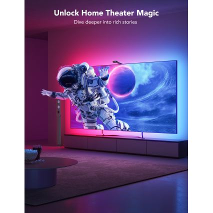 Govee - DreamView T2 DUAL TV 75-85 SMART LED podsvícení RGBIC Wi-Fi + dálkové ovládání
