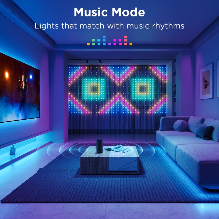 Govee - LED RGB Stmívatelný venkovní dekorační řetěz LED/15W/230V IP65 Wi-Fi