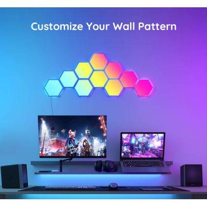 Govee - Rozšiřující sada 2x LED RGB Stmívatelný panel LED/7,2W/230V Wi-Fi