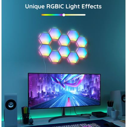 Govee - Rozšiřující sada 2x LED RGB Stmívatelný panel LED/7,2W/230V Wi-Fi