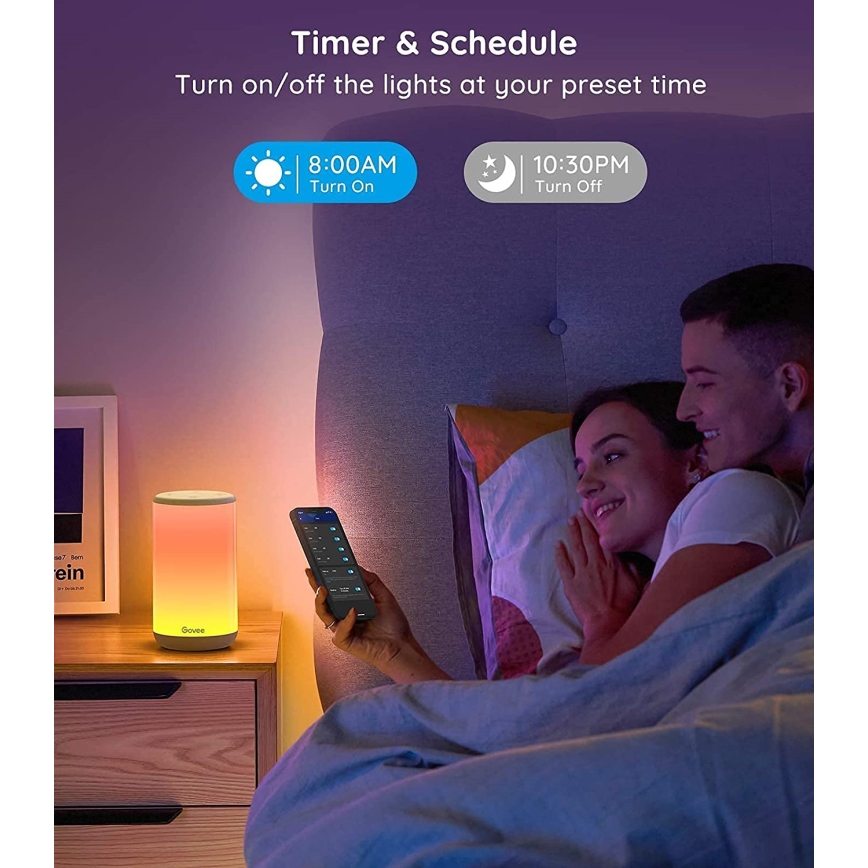 Govee - LED RGBIC Stmívatelná stolní lampa AURA 2 2200-6500K Wi-Fi Matter