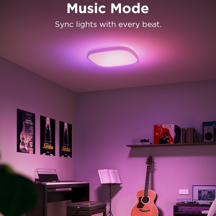 Govee - LED RGBIC Stmívatelné stropní svítidlo LED/24W/230V 2700-6500K Wi-Fi