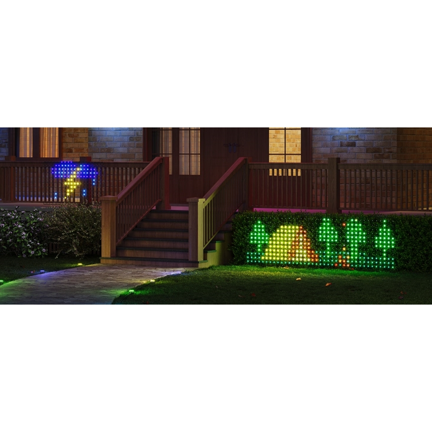 Govee - LED RGBIC Venkovní světelná síť 143x85cm Wi-Fi Matter IP65
