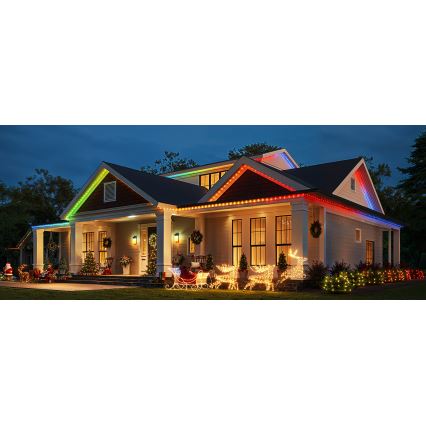 Govee - LED RGBICW Venkovní vánoční řetěz 2700-6500K 20m Wi-Fi Matter IP66