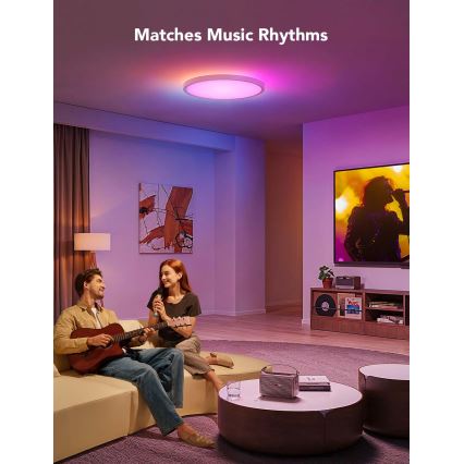 Govee - LED RGBICWW Stmívatelné stropní svítidlo LED/29W/230V pr. 30 cm Matter Wi-Fi