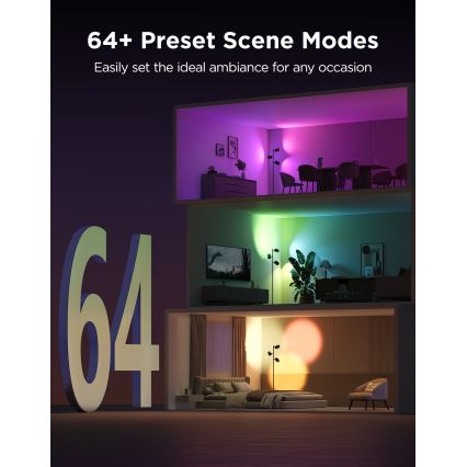 Govee - LED RGBICWW Stmívatelná stojací lampa TREE MATTER LED/48W/230V Wi-Fi