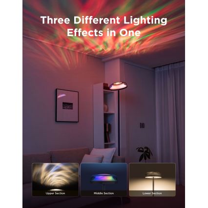 Govee - LED RGBICWW Stmívatelná stojací lampa UPLIGHTER MATTER LED/24W/230V Wi-Fi