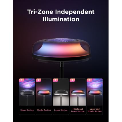 Govee - LED RGBICWW Stmívatelná stojací lampa UPLIGHTER MATTER LED/24W/230V Wi-Fi