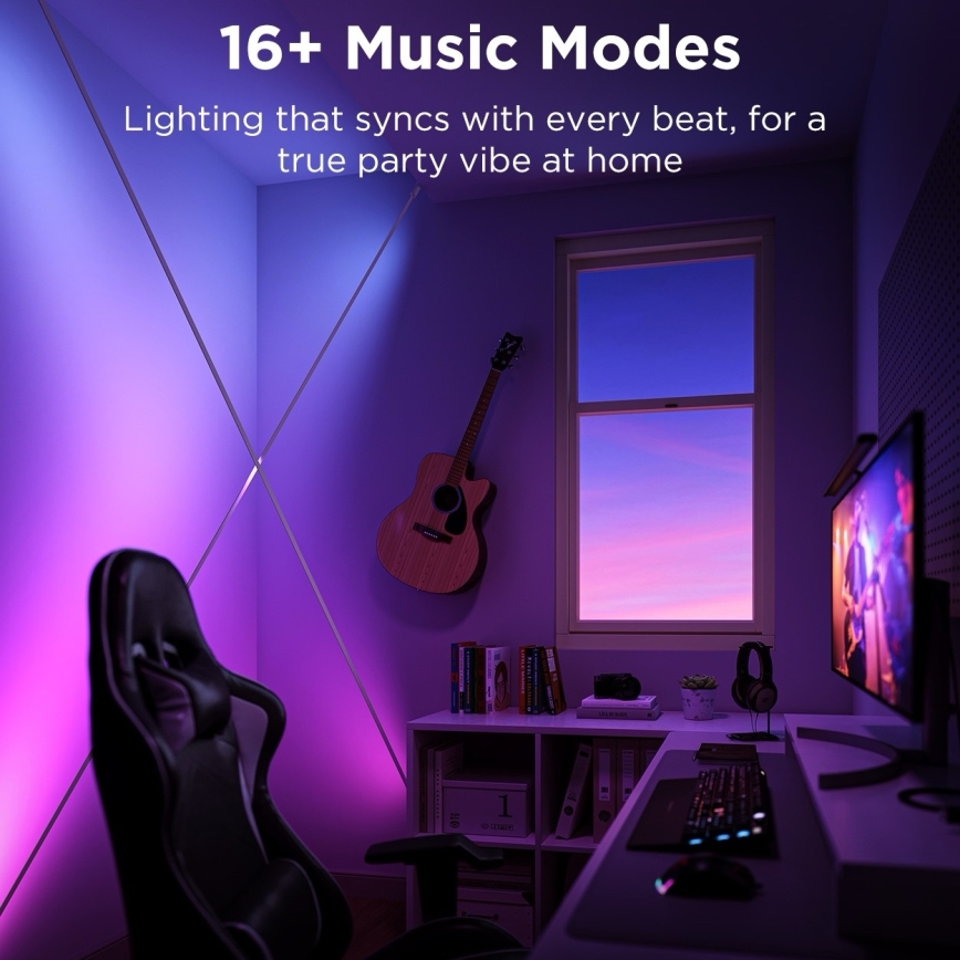 Govee - LED RGBICWW Závěsný pásek LED/36W/24V 4m Skyline Matter Wi-Fi