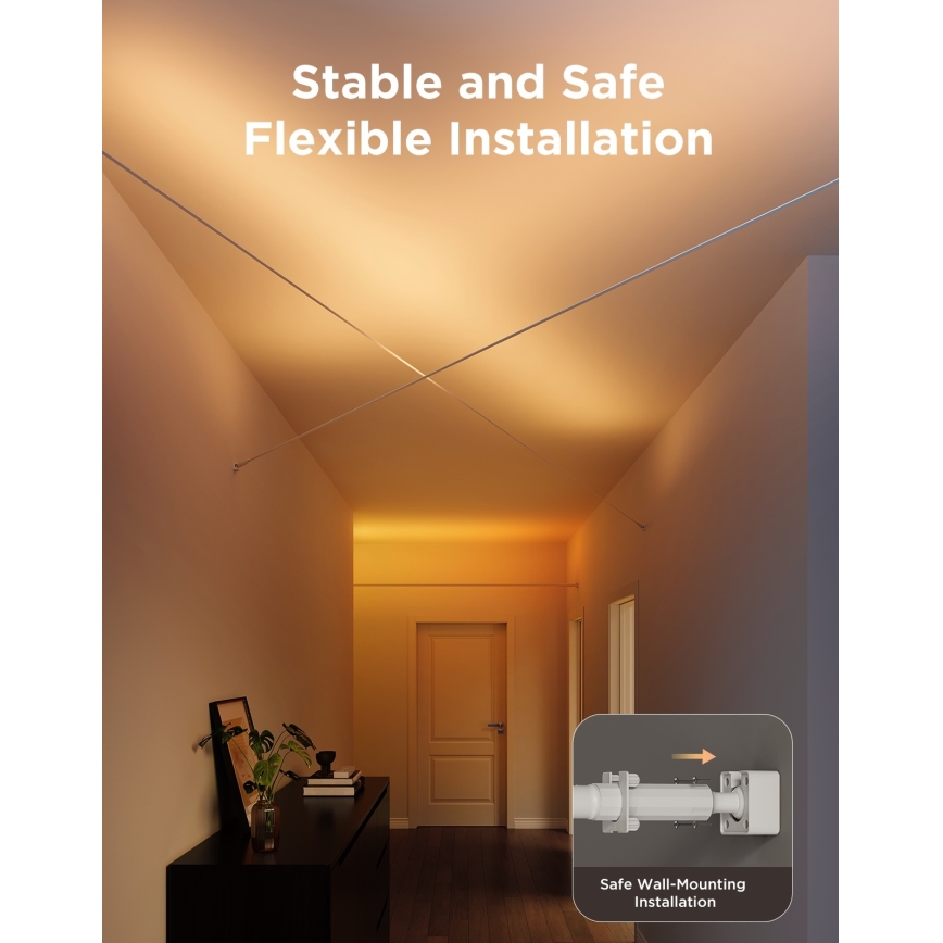 Govee - LED RGBICWW Závěsný pásek LED/36W/24V 4m Skyline Matter Wi-Fi