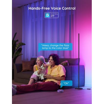 Govee - LED RGBW Stmívatelná stojací lampa LITE MATTER LED/24W/230V Wi-Fi