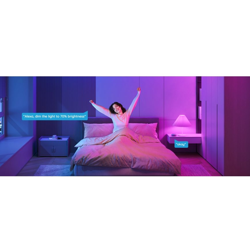 Govee - LED RGBWW Stmívatelná žárovka Smart E27/12W/230V 2700-6500K Wi-Fi