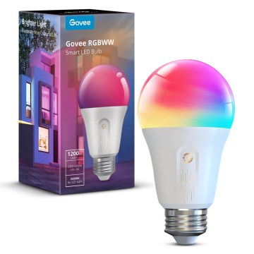 Govee - LED RGBWW Stmívatelná žárovka Smart MATTER E27/12W/230V 2700-6500K Wi-Fi