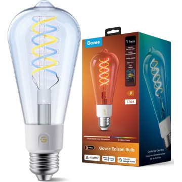 Govee - LED RGBWW Stmívatelná žárovka Smart MATTER ST64 E27/5W/230V 2700-6500K Wi-Fi