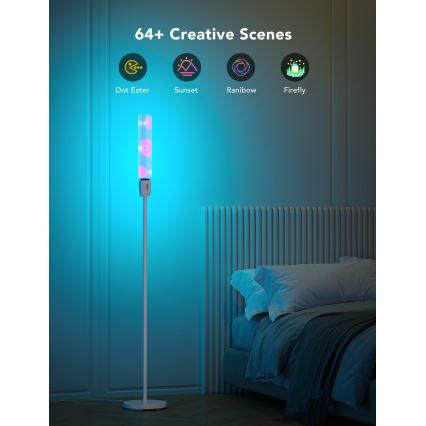 Govee - LED Stmívatelná stojací lampa CYLINDER SMART RGBICWW 2200-6500K