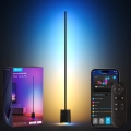 Govee - LED Stmívatelná stojací lampa s reproduktorem Pro RGBICWW 2200-6500K Wi-Fi + dálkové ovládání