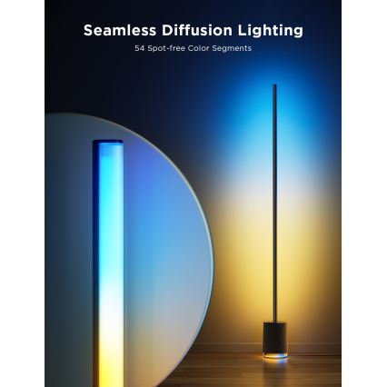 Govee - LED Stmívatelná stojací lampa s reproduktorem Pro RGBICWW 2200-6500K Wi-Fi + dálkové ovládání