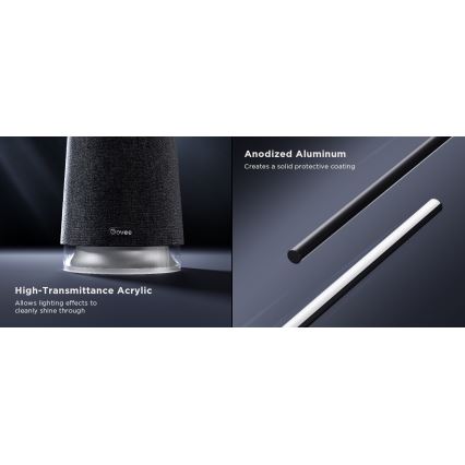 Govee - LED Stmívatelná stojací lampa s reproduktorem Pro RGBICWW 2200-6500K Wi-Fi + dálkové ovládání