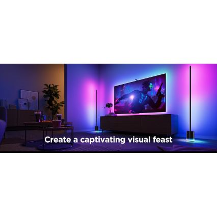 Govee - LED Stmívatelná stojací lampa Smart MATTER LED RGBICWW 2200-6500K Wi-Fi + dálkové ovládání