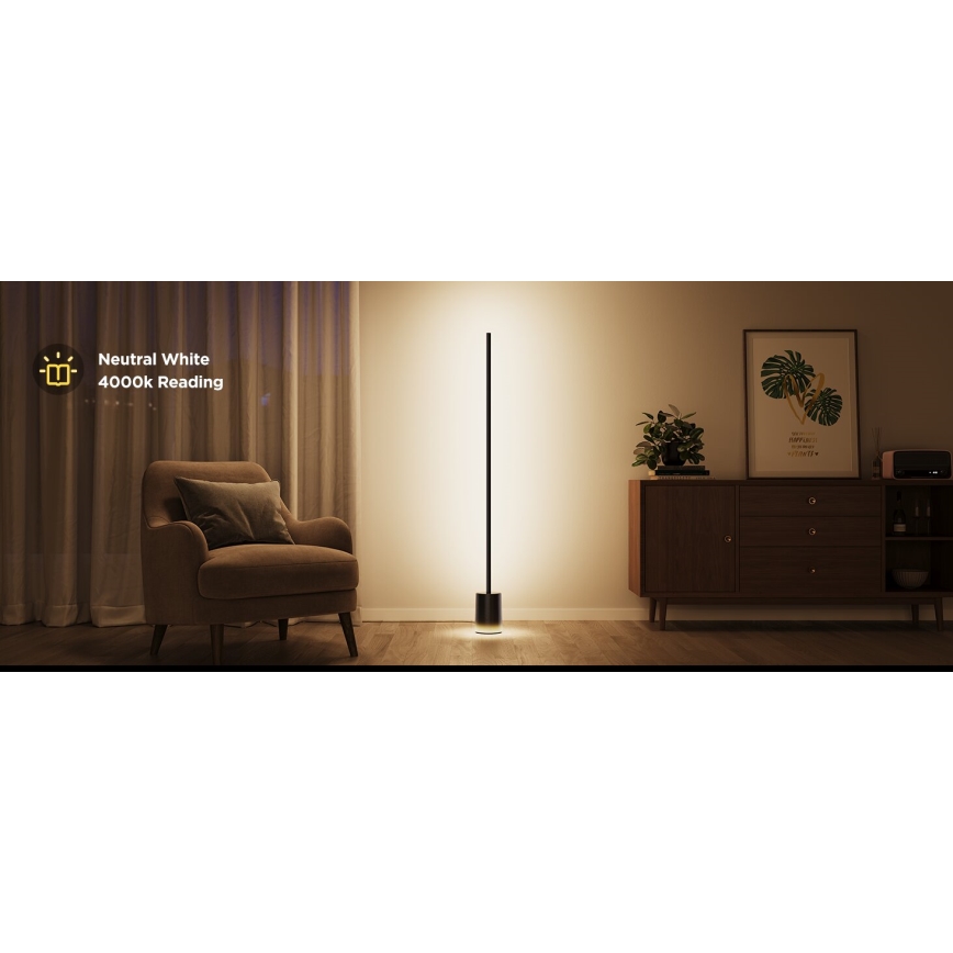 Govee - LED Stmívatelná stojací lampa Smart MATTER LED RGBICWW 2200-6500K Wi-Fi + dálkové ovládání