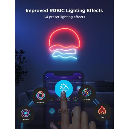 Govee - Neon 2 MATTER ohebný LED pásek 3m RGBIC Wi-Fi