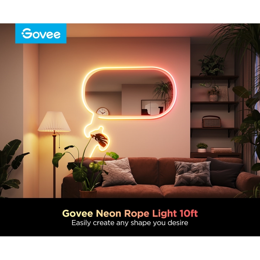 Govee - Neon 2 MATTER ohebný LED pásek 3m RGBIC Wi-Fi