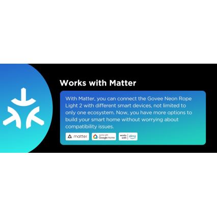 Govee - Neon 2 MATTER ohebný LED pásek 3m RGBIC Wi-Fi