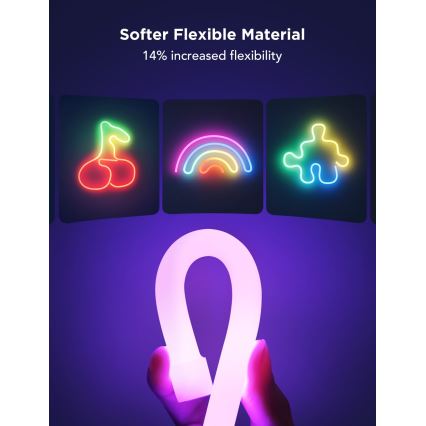 Govee - Neon 2 MATTER ohebný LED pásek 3m RGBIC Wi-Fi IP67