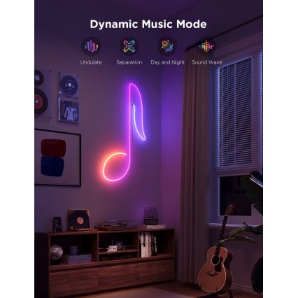 Govee - Neon 2 MATTER ohebný LED pásek 5m RGBIC Wi-Fi IP67