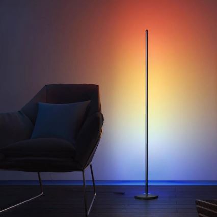 Govee - RGBICW Smart Corner Floor Lamp Wi-Fi
