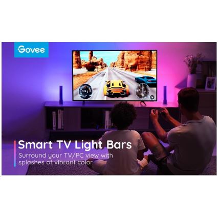 Govee - SADA 2x Flow Plus SMART LED TV & Gaming - RGBICWW Wi-Fi