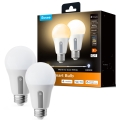 Govee - SADA 2x LED Stmívatelná žárovka Smart MATTER A60 E27/9W/230V 2700-6500K Wi-Fi