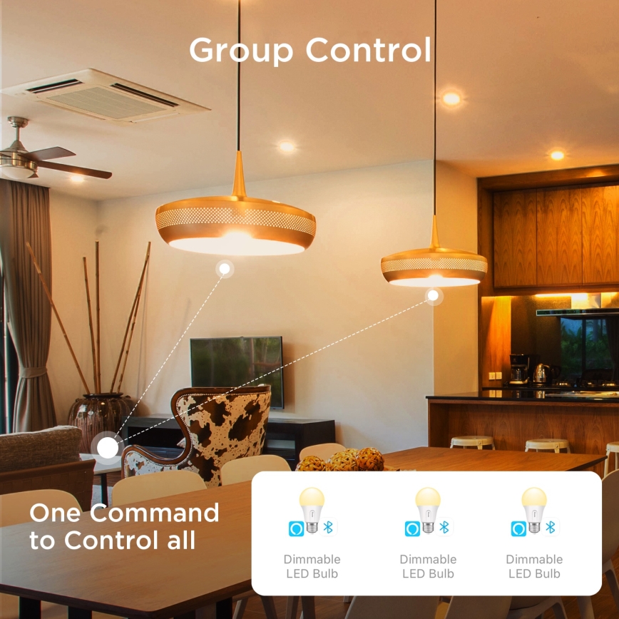Govee - SADA 2x LED Stmívatelná žárovka Smart MATTER A60 E27/9W/230V 2700-6500K Wi-Fi