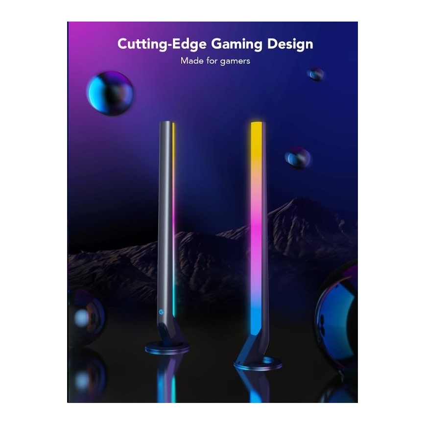 Govee - SADA 2x Smart Gaming Wi-Fi LED RGBIC Panely + Smart Dual + dálkové ovládání