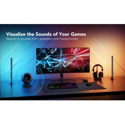 Govee - SADA 2x Smart Gaming Wi-Fi LED RGBIC Panely + Smart Dual + dálkové ovládání