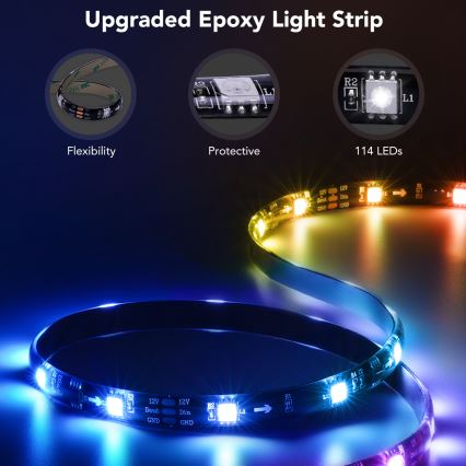 Govee - TV 40-50 SMART LED podsvícení RGBIC Wi-Fi