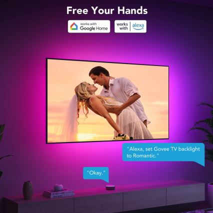 Govee - TV 40-50 SMART LED podsvícení RGBIC Wi-Fi