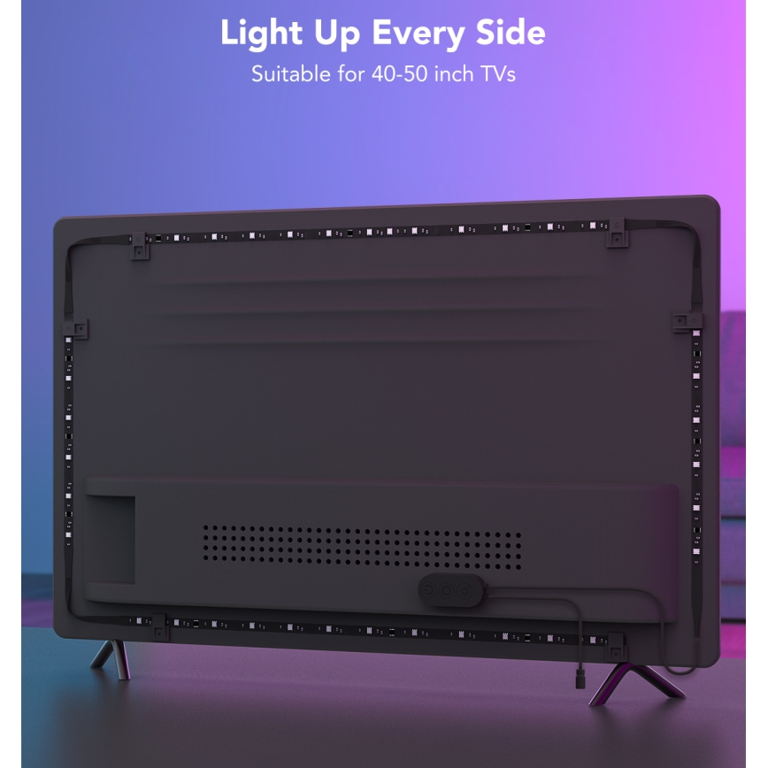 Govee - TV 40-50 SMART LED podsvícení RGBIC Wi-Fi