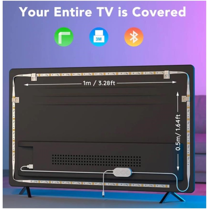 Govee - TV 46-60" SMART LED podsvícení RGB + dálkové ovládání