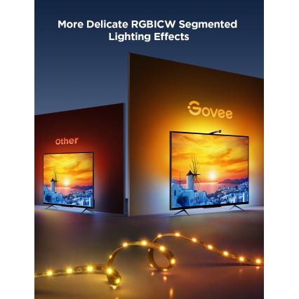 Govee - TV Backlight 3 Lite TV 75-85 SMART LED podsvícení RGBICW Wi-Fi IP67